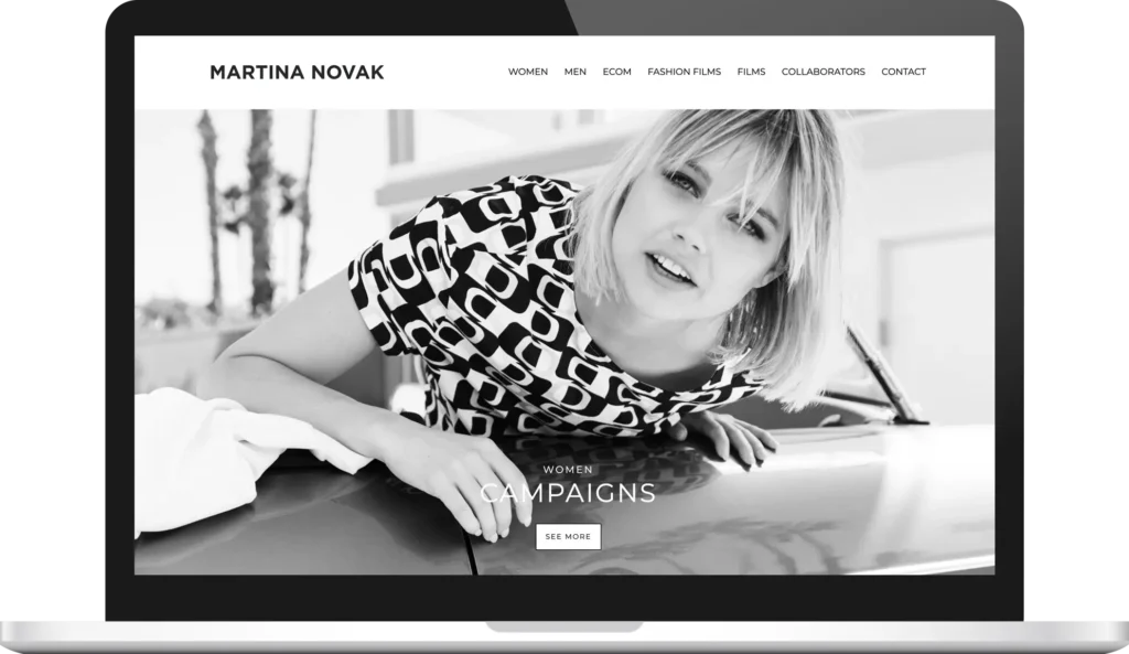 Martina Novak website screenshot