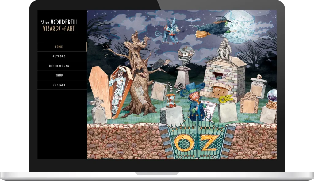 Wizards of Art website screenshot